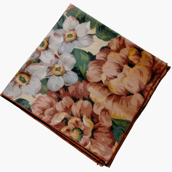 Pink Floral Print Fabric Napkins 15 x 15 Cottage Farmhouse Country Lot 4 - Picture 2 of 5